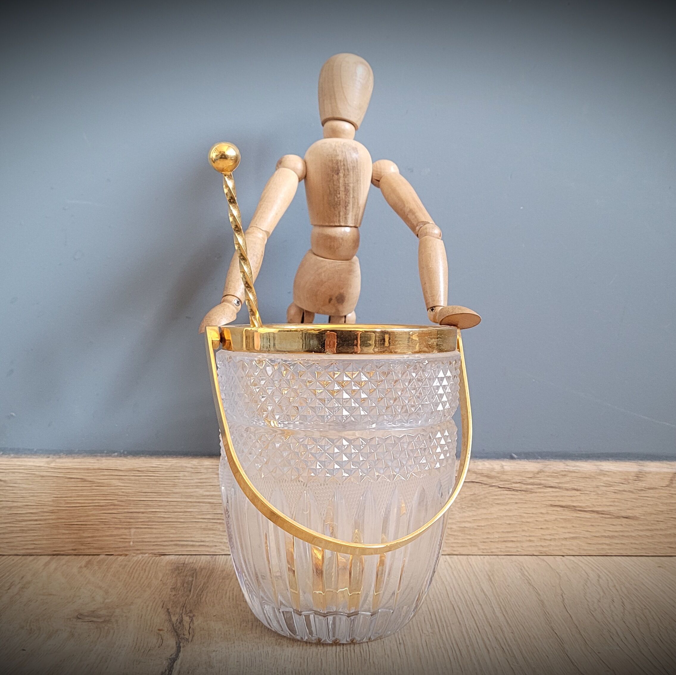 Golden ice bucket