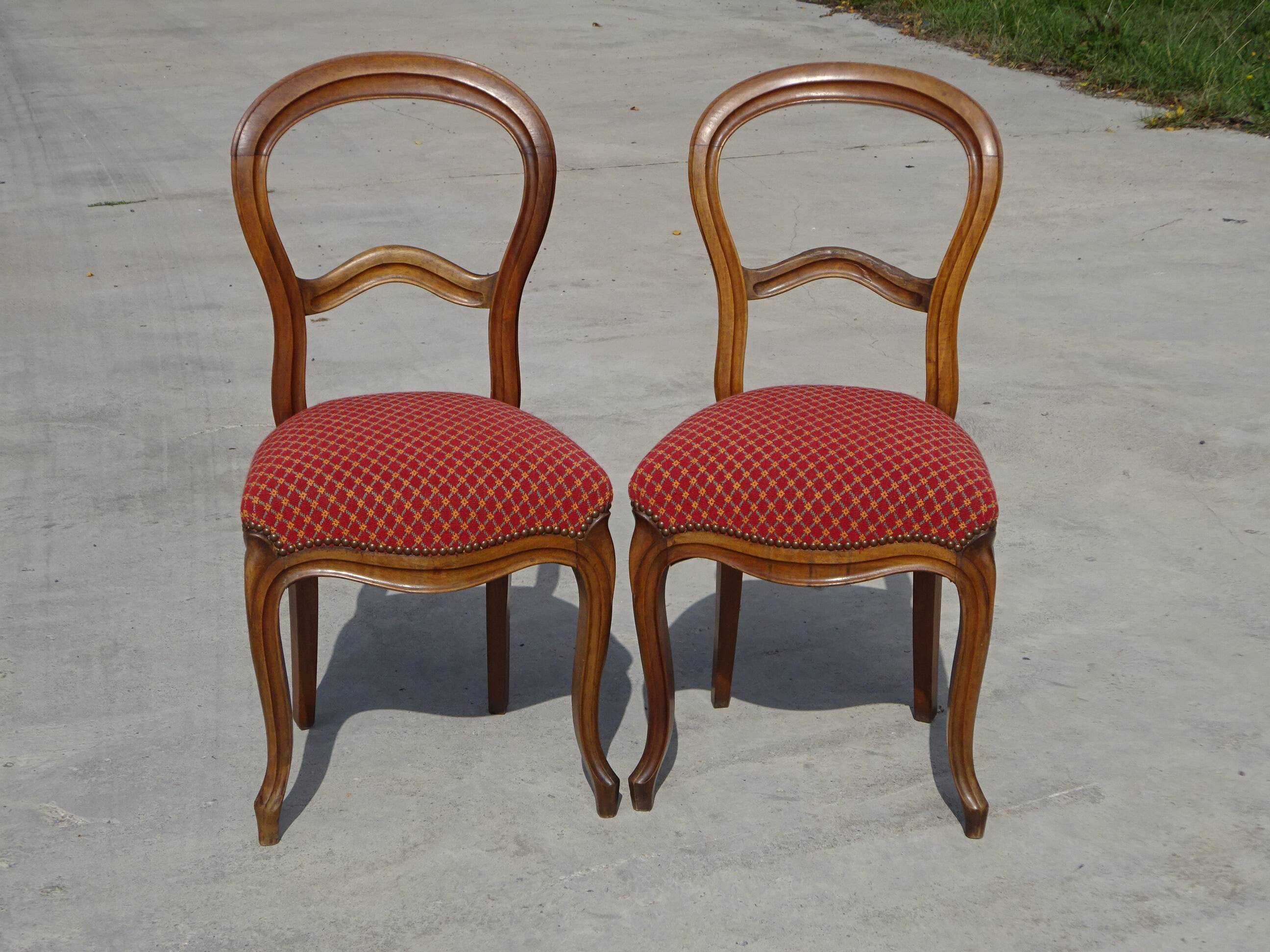 Restored Louis Philippe chairs, set of 2