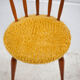 Wooden chair seat mustard mustard, western chair, saloon chair, living room, bedroom