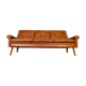 Canapé Svend Skipper vintage danois des années 60 en cuir cognac pour 3 personnes.