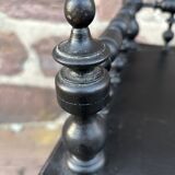 Napoleon III style blackened wood bookcase