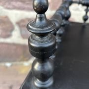 Napoleon III style blackened wood bookcase