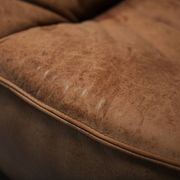 Stunning lounge chair The Rock in brown leather by Gerard Van Den Berg - Montis