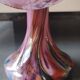Volubilis vase in Murano glass. Pink speckled background. Height 21 cm.