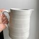 broc / pitcher Digoin Sarreguemines with striped embossed 30s-40s