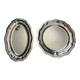 Lot de 2 services plateau en inox