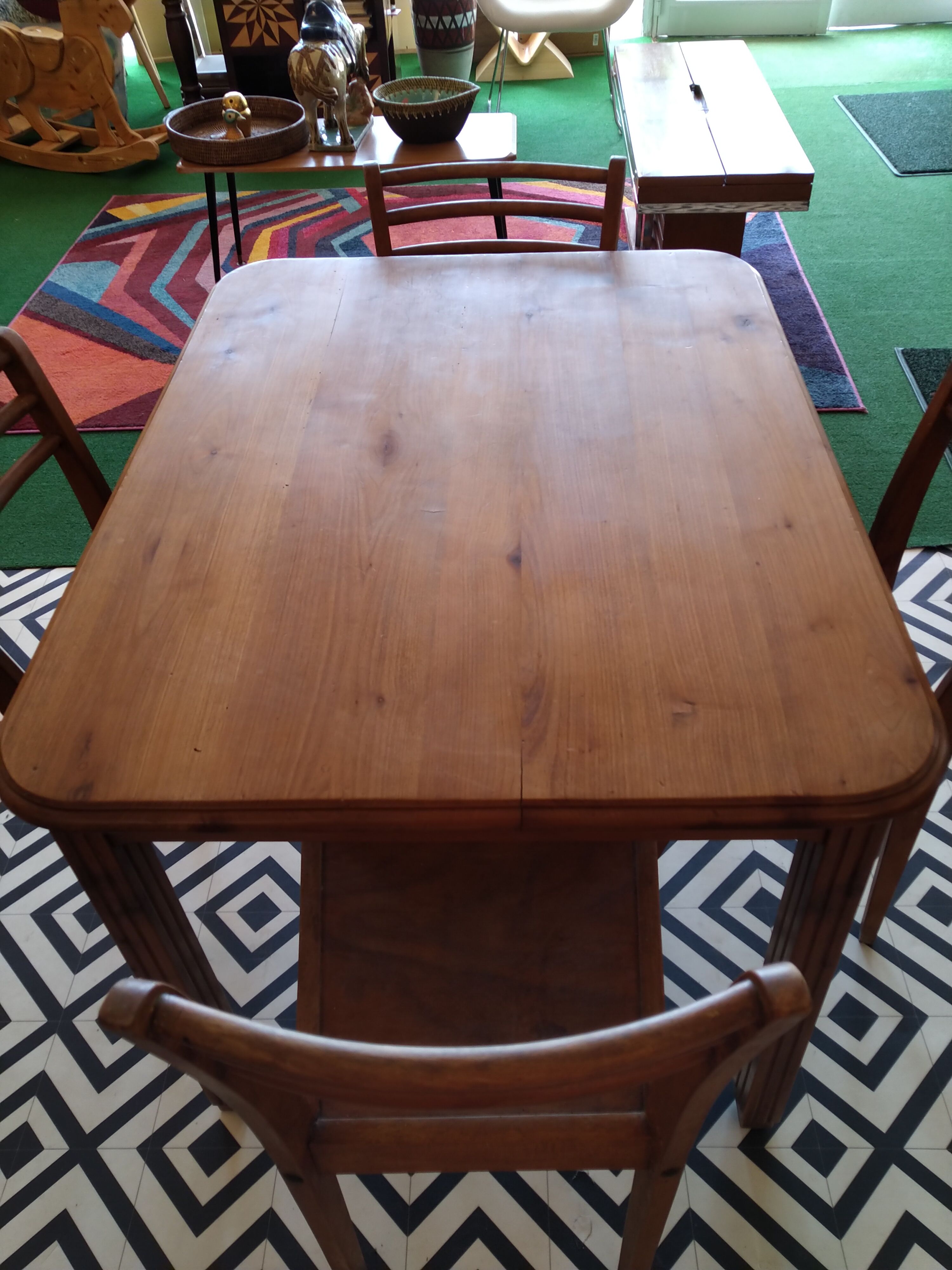 Kitchen table and four bistro chairs