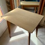Side table in formica - tapered legs