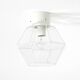 1970s Limburg glass ceiling lamp in octagon shape with its original box