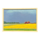Original Swedish Oil on Canvas – "Approaching Storm" by Astrid Larje – Signed – Vintage and Framed – 43 × 30 cm (16.9" × 11.8")