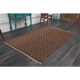 1970s Vintage Turkish Hand-Knotted Wool Cotton Brown Rug 130x194