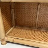 commode /console en bambou vintage