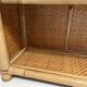 vintage bamboo chest of drawers/console