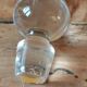 Antique engraved glass carafe - wine pitcher