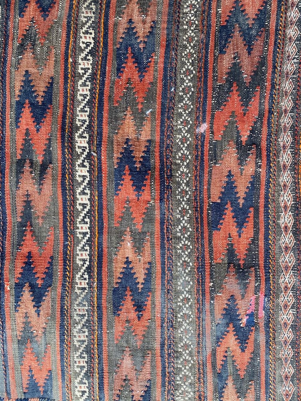 Kilim ancient Turkish rug 51x127 cm