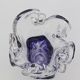 Vase Soliflore en Cristal d'Art – Michel Steiner Améthyste & Transparent