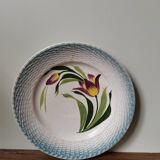 Vintage plate flower pattern new ceramics from the north St Amand