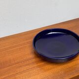 Dark blue pottery bowl from West Germany from the mid-century, 1960s.