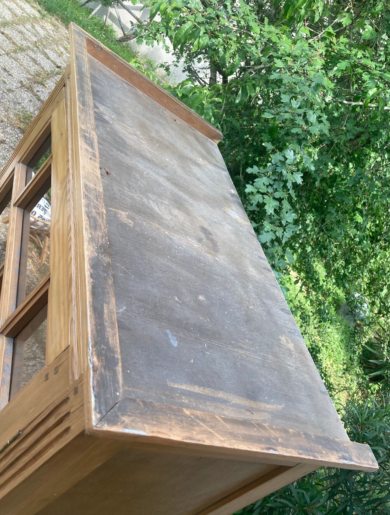 Vintage glazed Parisian wardrobe