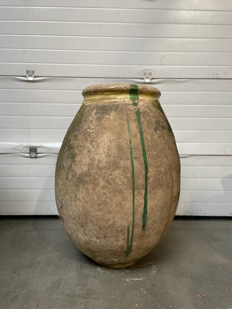 Old jar, called "jar of Biot" with varnished neck