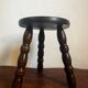 Wooden tripod stool for plant holder