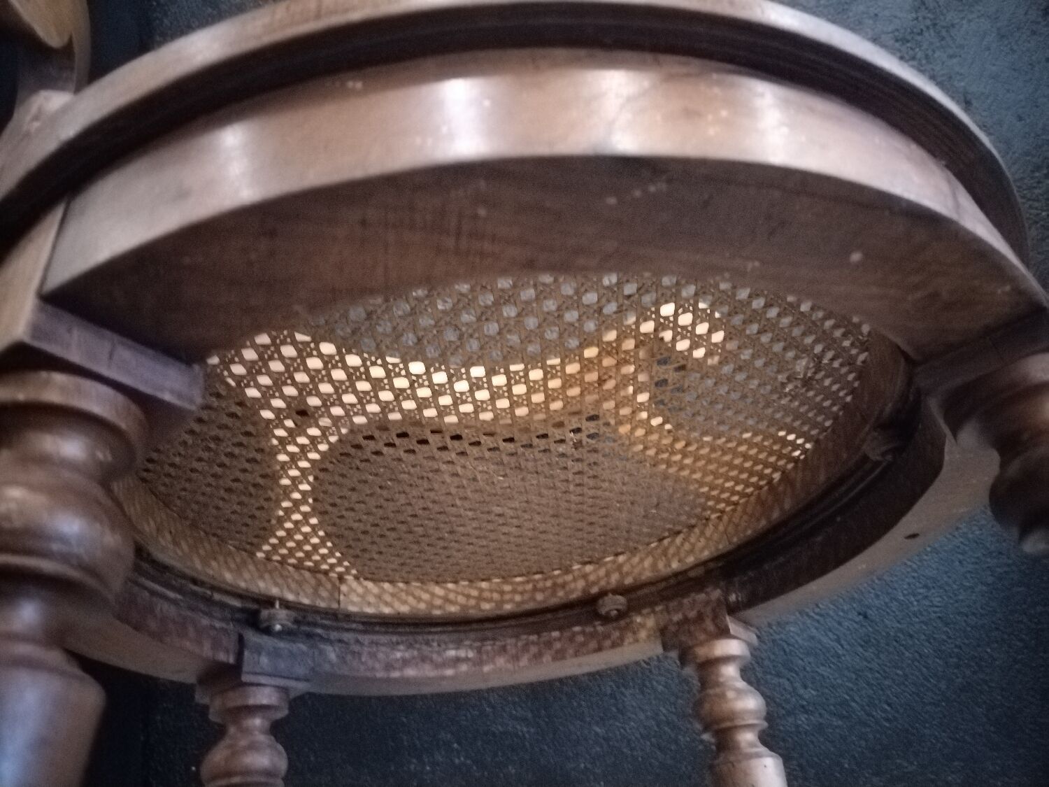 Duverneuil Louis Philippe swivel chair on balls