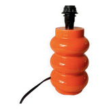 Orange glazed ceramic lamp base - 1970s