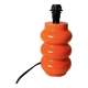 Orange glazed ceramic lamp base - 1970s