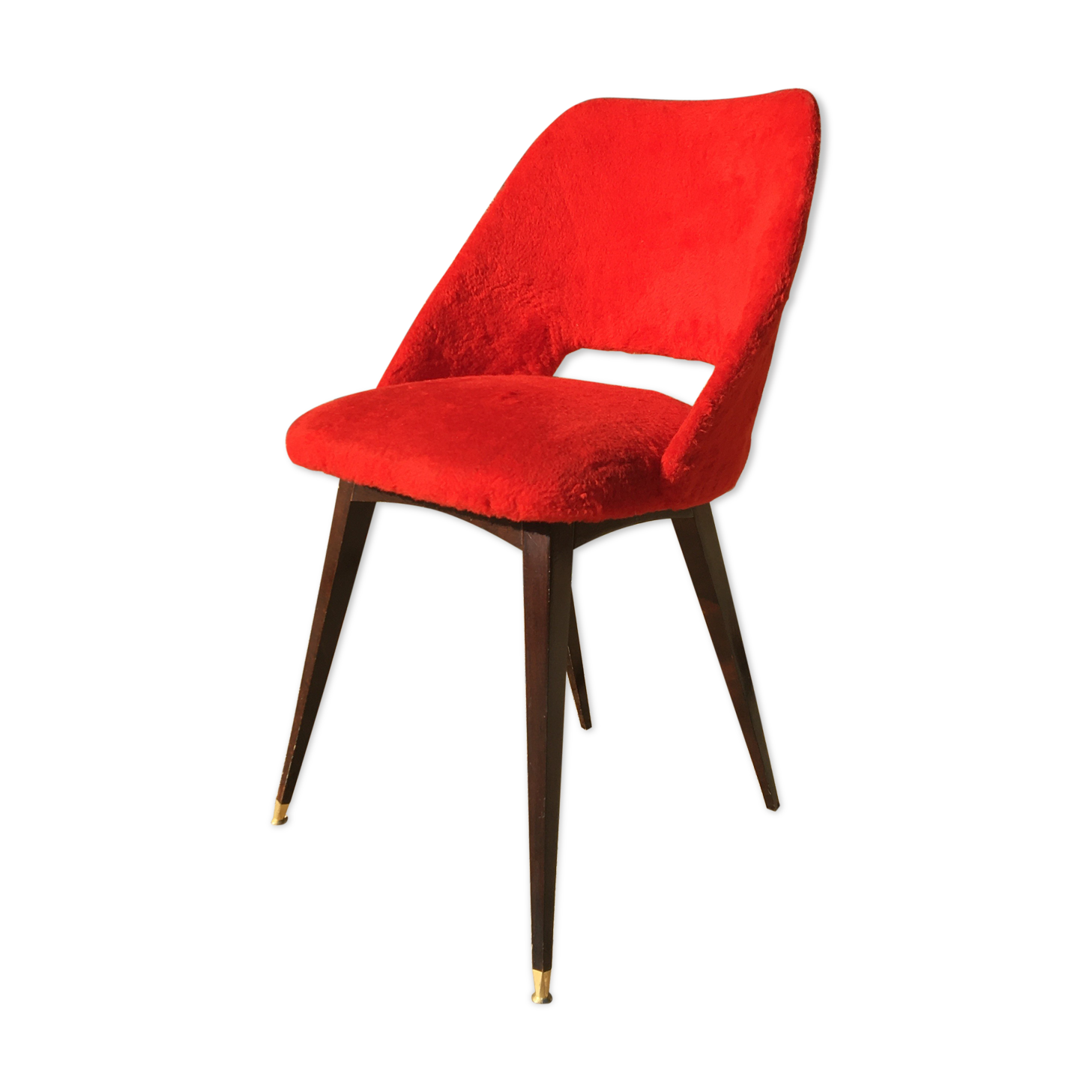 60's red soft chair