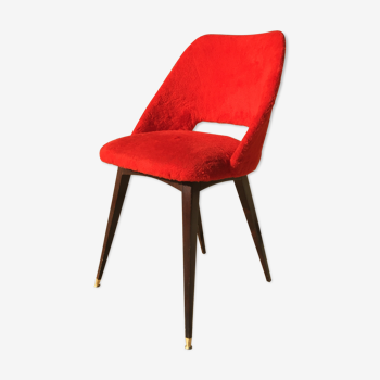 60's red soft chair