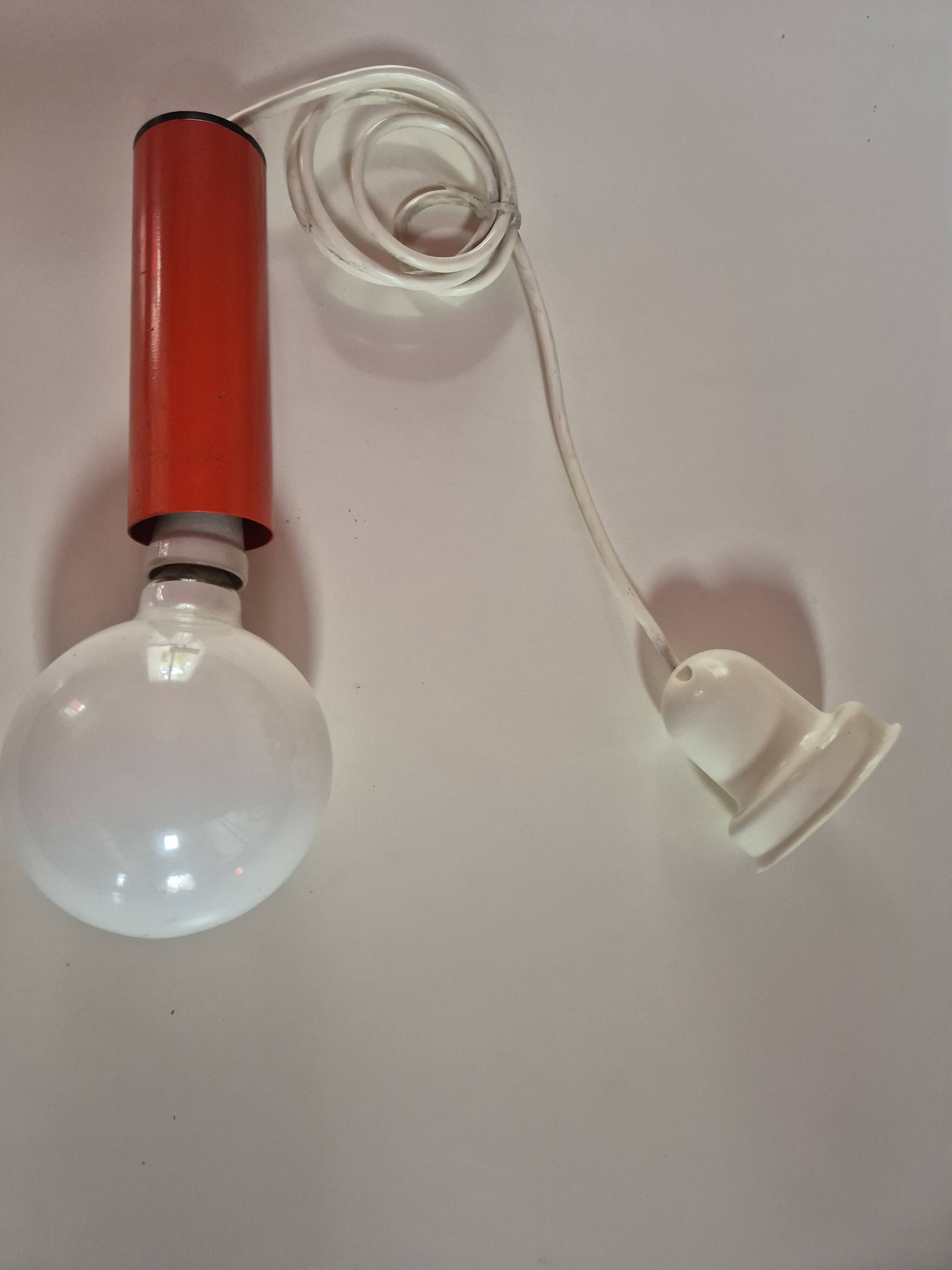 Suspension Tube Vintage Orange - 1970s Design - Space Age