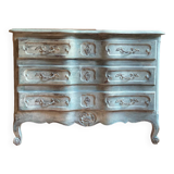 Commode ancienne de style Louis XV forme arbalète