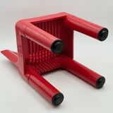 Vintage Red Kartell Child Chair by Sapper & Zanuso, Playful 1960s Italian D