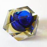 Ashtray Sommerso Murano 1960' faceted