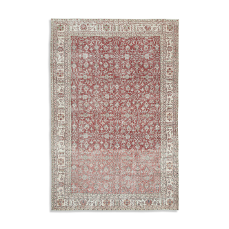 Hand-knotted unique turkish beige rug 200 cm x 304 cm - 25050