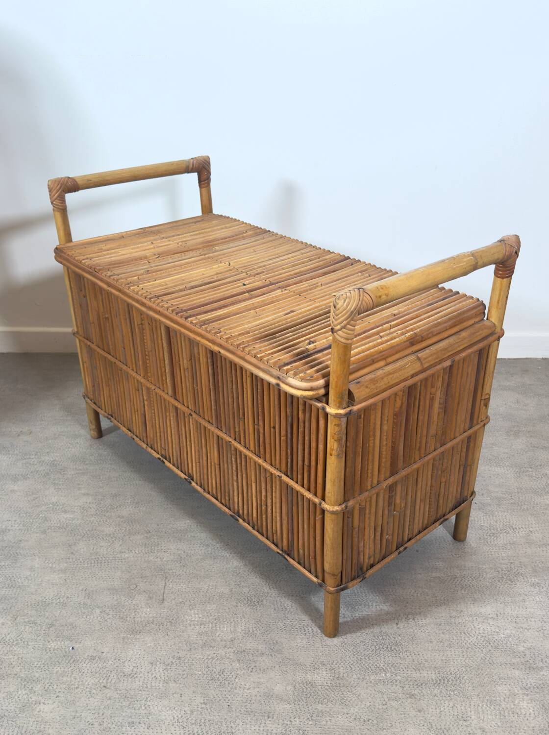Rattan toy box