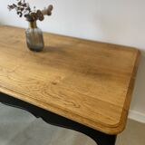 Regency style table in solid oak