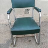 Office armchair year 50 skai green