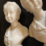 Cast alabaster bust