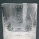 Seau à glace vintage Val Saint Lambert en cristal, Belgique, années 1930-40