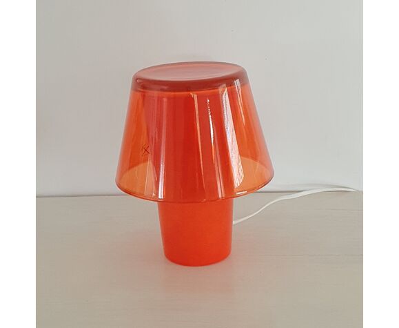 Orange mushroom lamp model gavik ikea | Selency