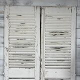 Pair of white shutters