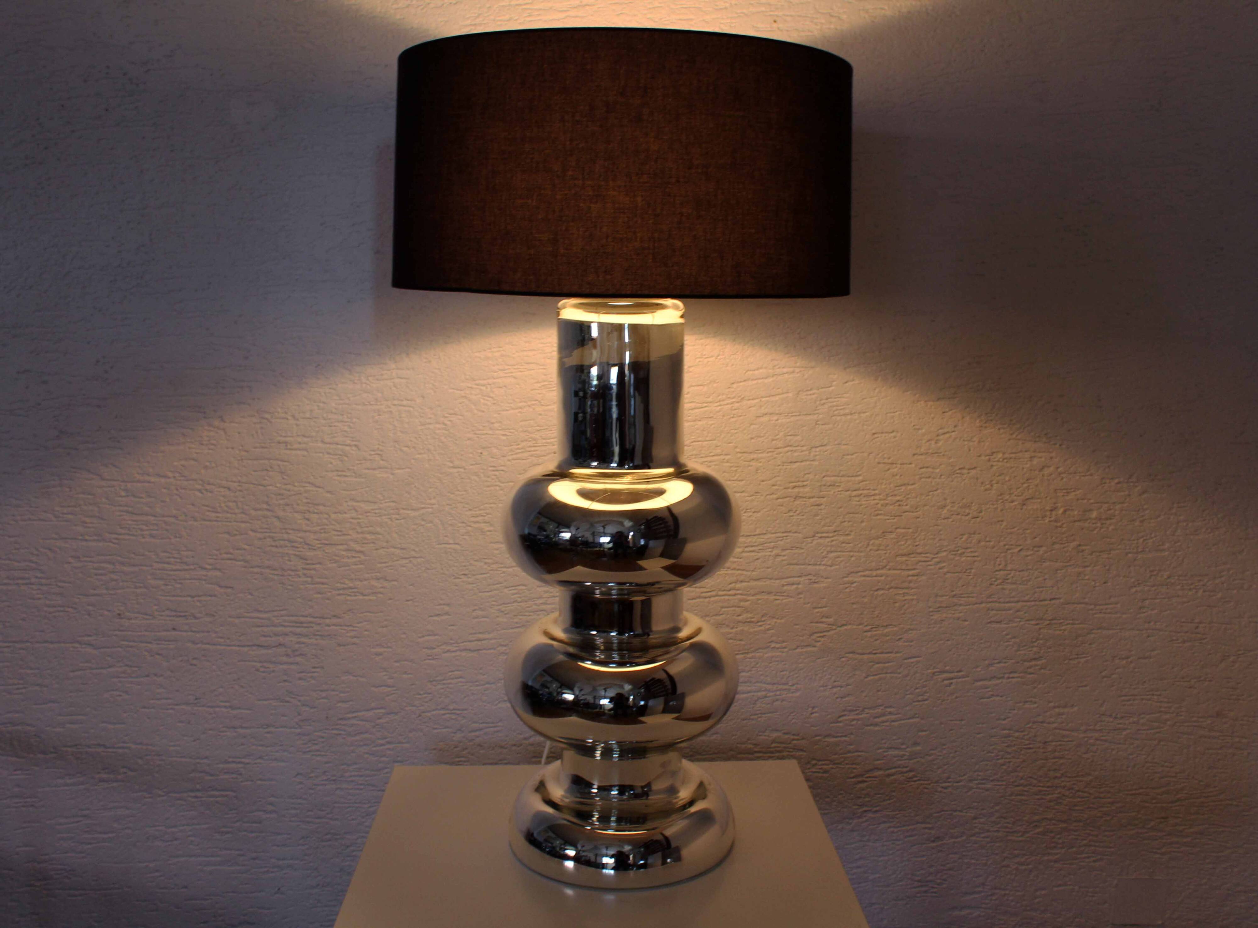 Églomisé glass table lamp