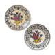 Pair of bird decorated dishes
