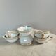 6 tasses café porcelaine F. Chauvigny, France, 1960