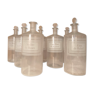 Vintage apothecary pharmacy bottles