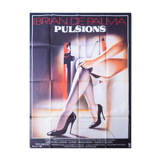 Affiche française originale de cinéma "Pulsions" 1981