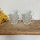 Set of 4 cut glass cups