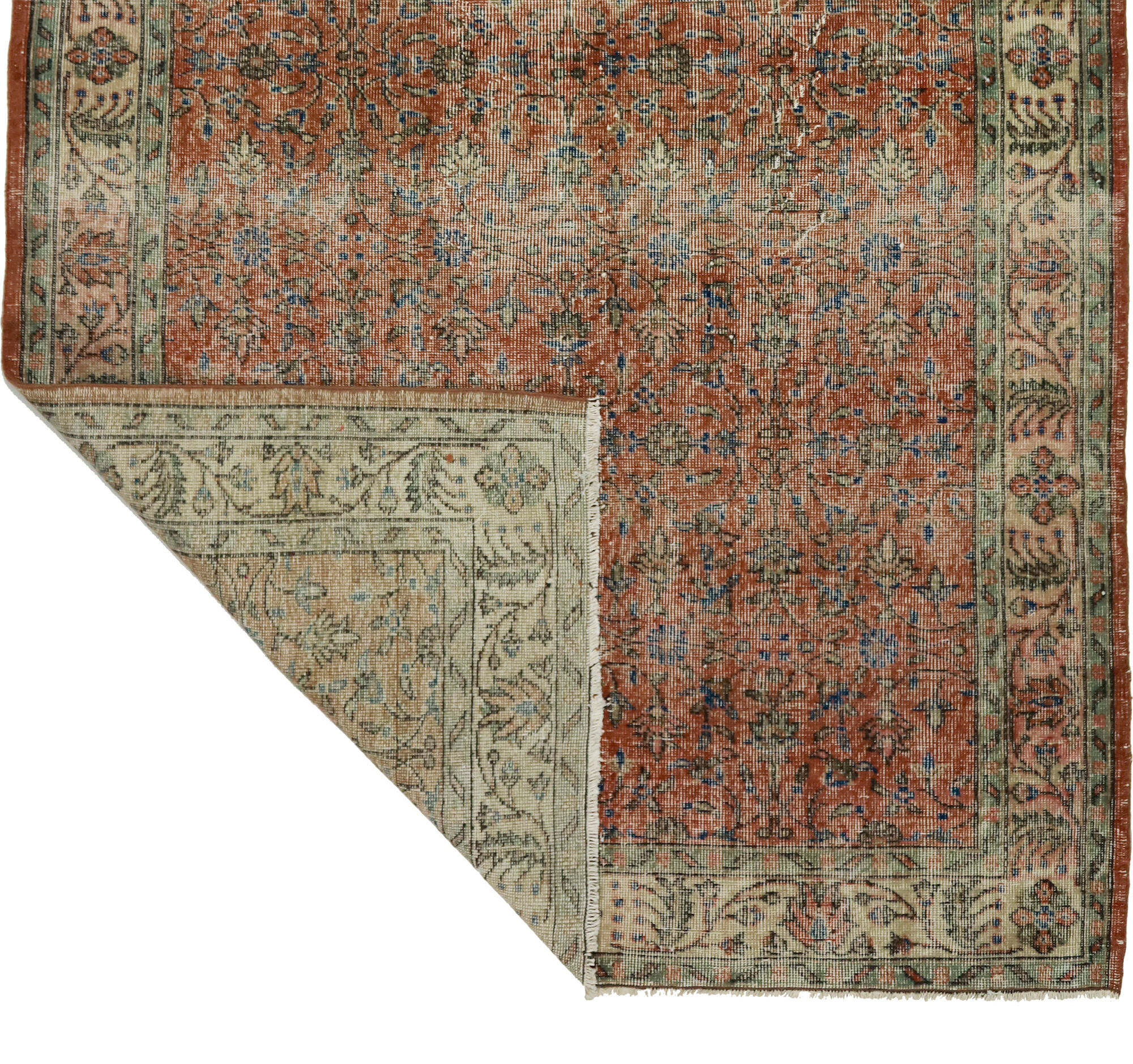 Anatolian handmade vintage rug 288 cm x 171 cm