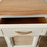 Wooden bedside table